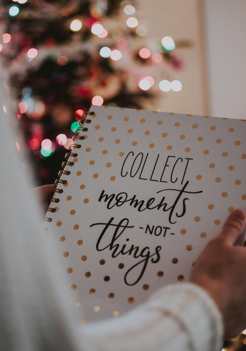 creative quotation with dotted paper pattern