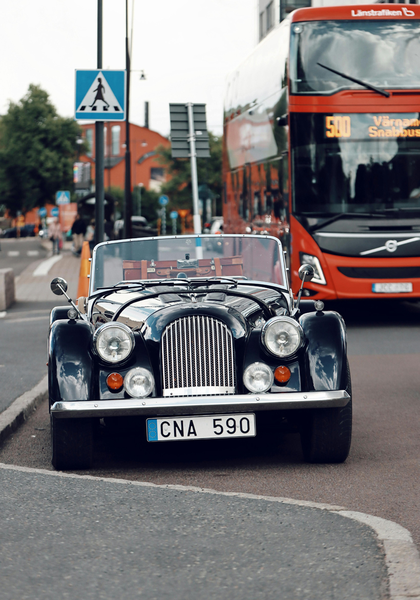 sporty 1936 morgan vintage car
