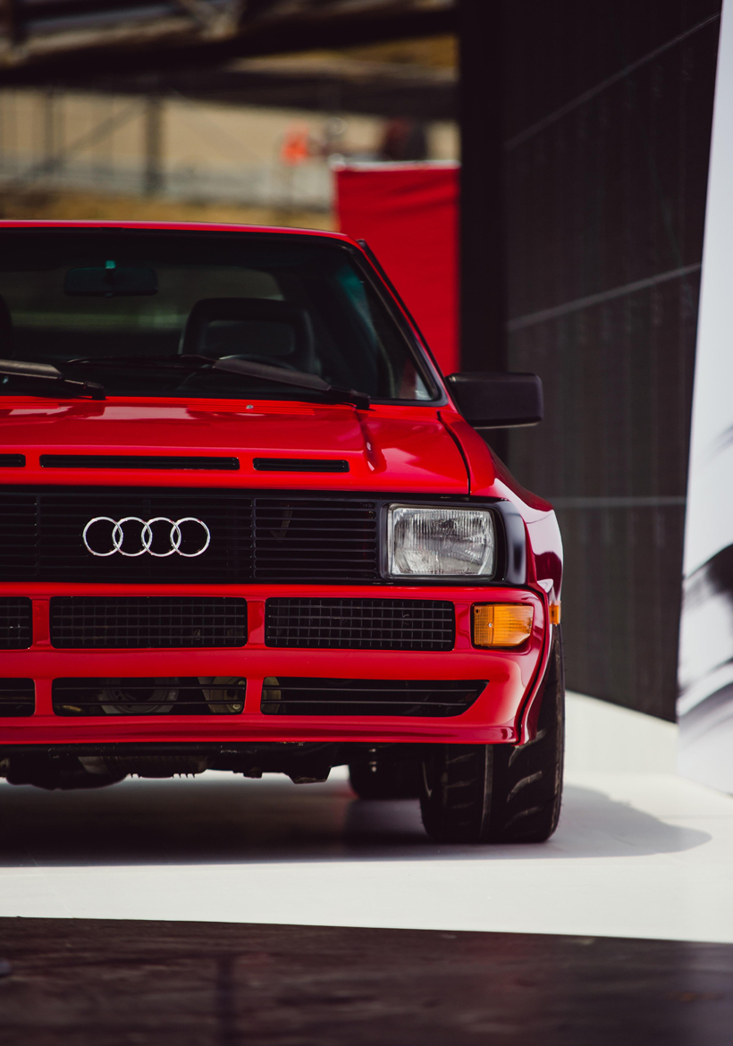 bloody red modern stylish audi