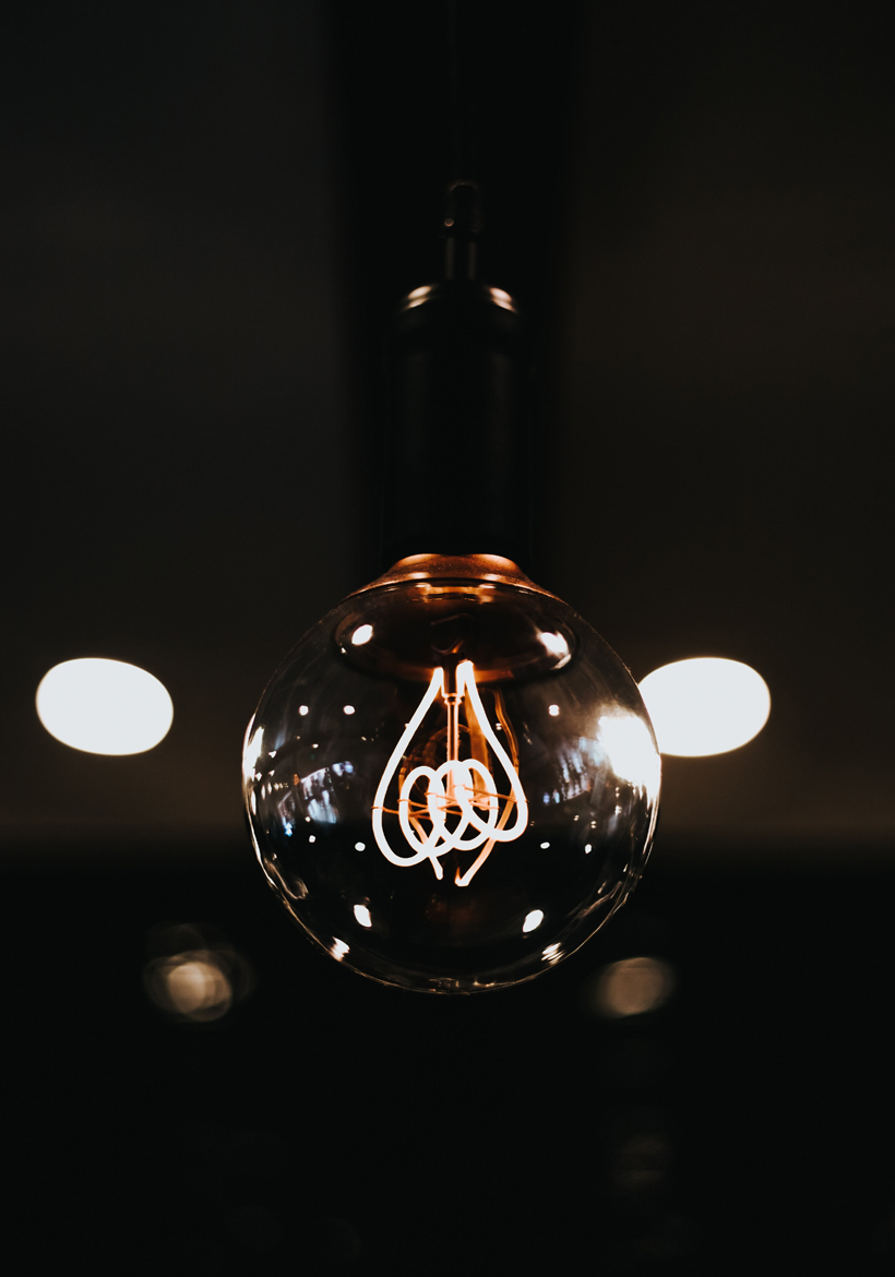 decorated light lamp in night background