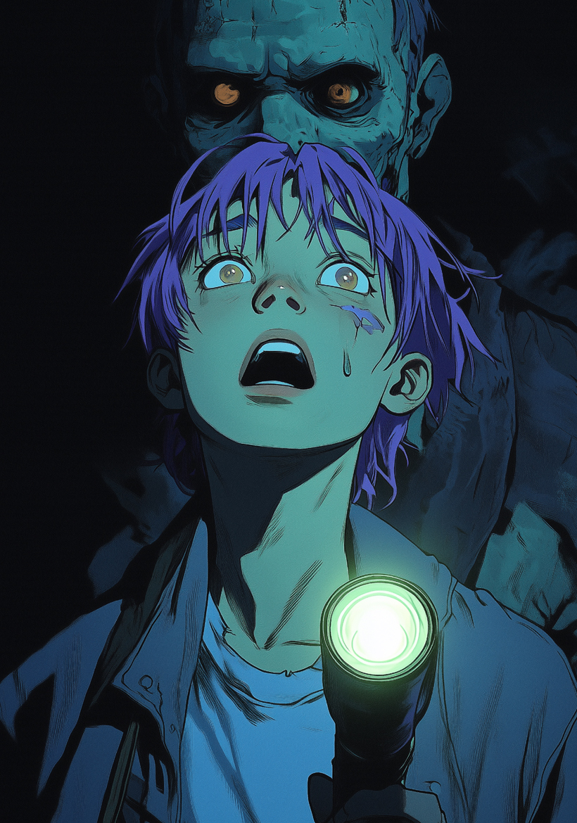 halloween boy and thief illustration