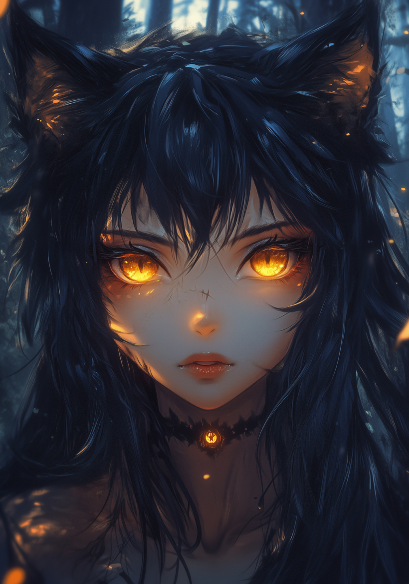 halloween girl with sparkling eye