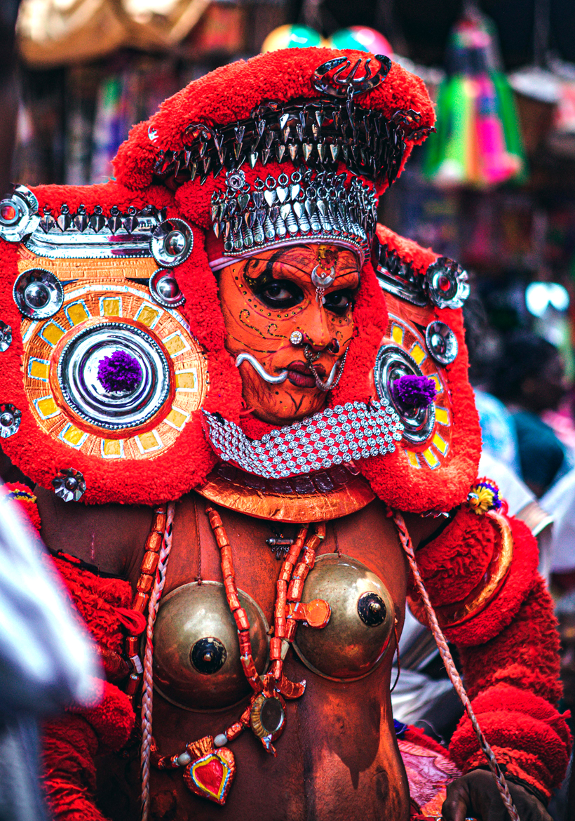man in a traditional costume in dance form