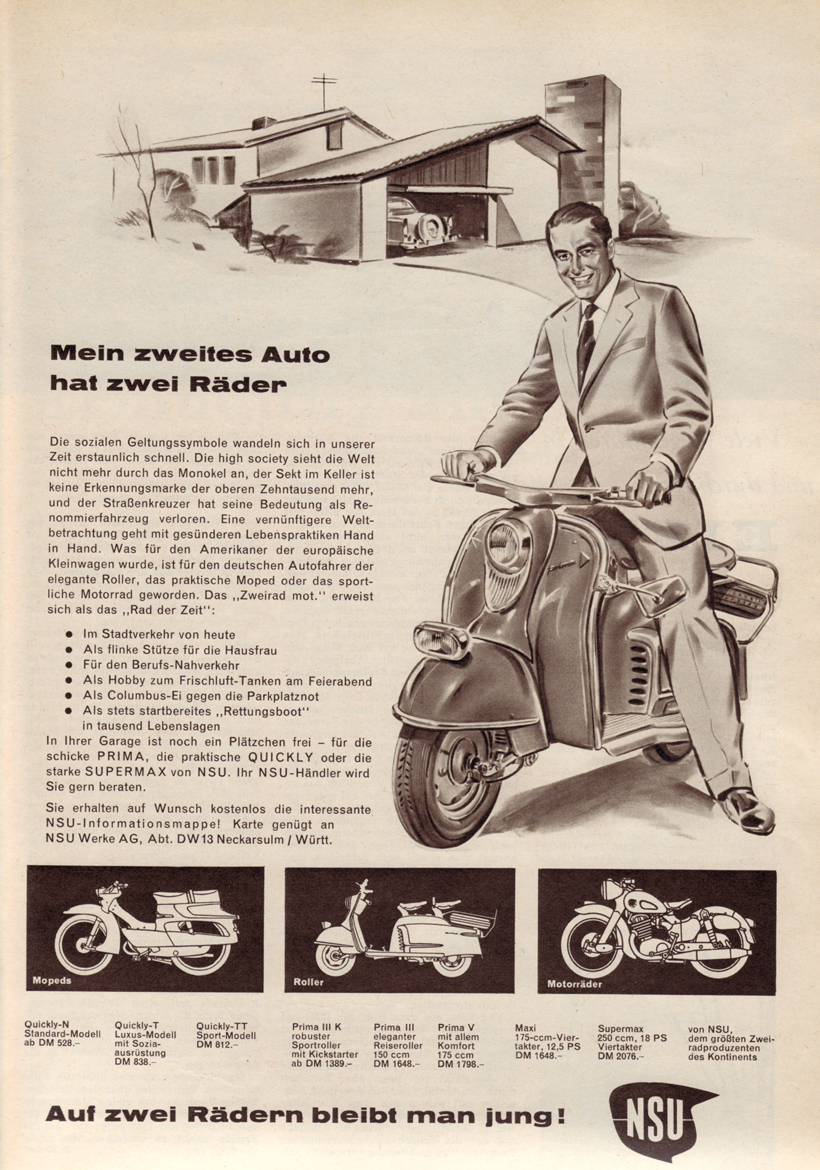 newspaper pattern photography with motor scooter
