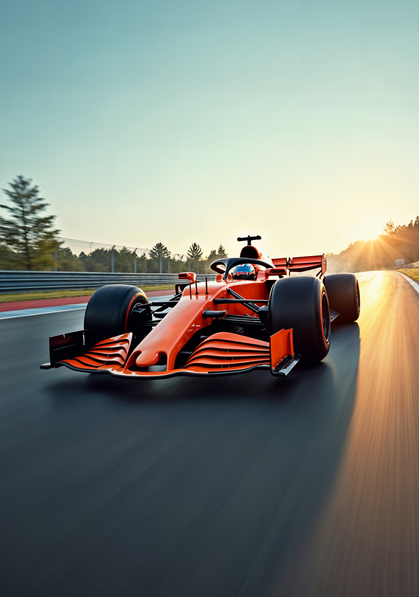 orange color motorsports attaractive f1 racing