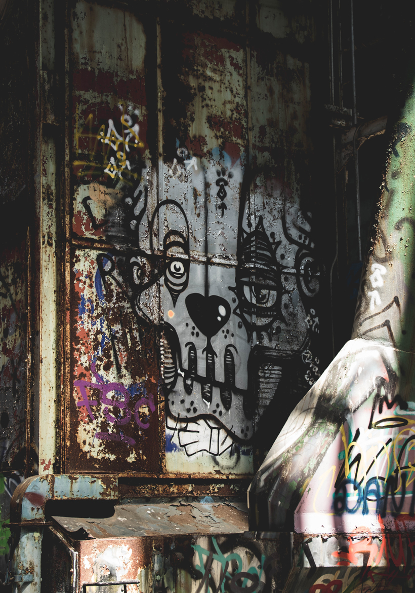 street sunlight abstract wall art graffiti