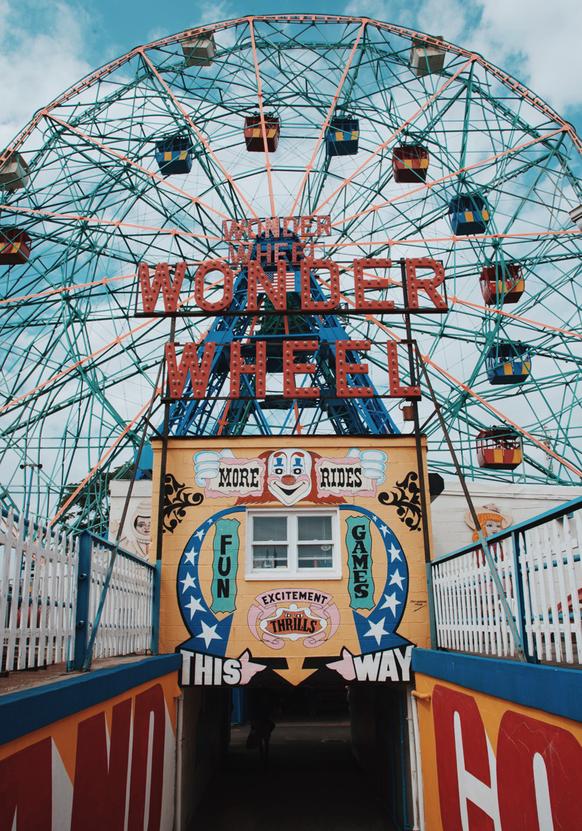 the retro wonder wheel fairy ride fun game