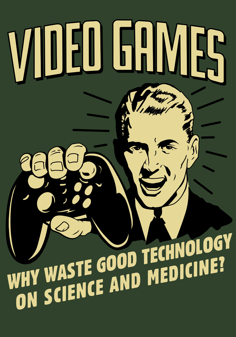 video game old commercial art poster