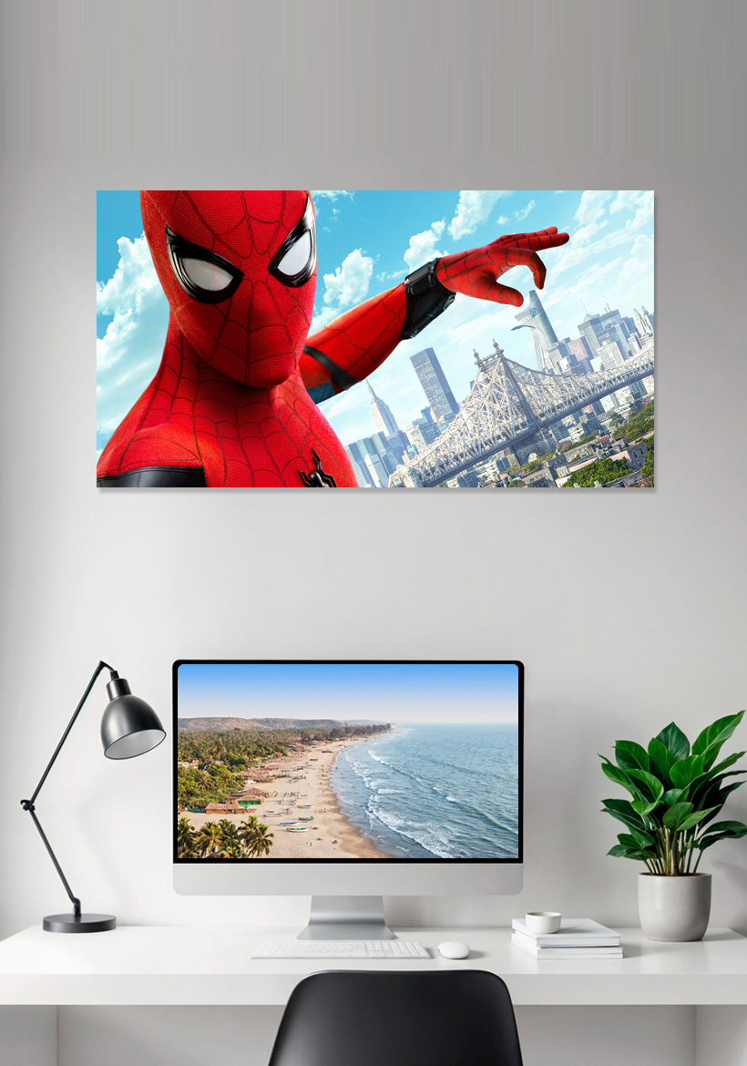 spiderman give charismatic pose
